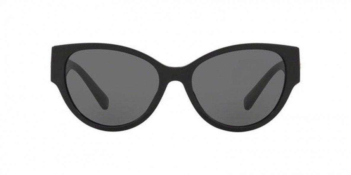 Versace Sunglass VE4368 GB1/87 56 عینک آفتابی ورساچه 4368 گربه ای 56 میلی متری عدسی دودی و فریم نایلونی مشکی| عینک نور