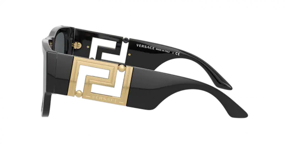 Versace VE4403 GB1/87 57 عینک آفتابی ورساچه 4403 مستطیلی 57 میلی متری عدسی دودی و فریم نایلونی مشکی| عینک نور