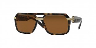 Versace VE4399 108/73 58 عینک آفتابی ورساچه 4399 مربعی 58 میلی متری عدسی قهوه ای و فریم نایلونی هاوانا| عینک نور