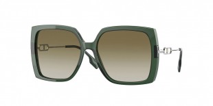 Burberry Sunglass BE4332 37818E 57 عینک آفتابی بربری 4332 مربعی 57 میلی متری عدسی سبز و فریم لونا سبز| عینک نور