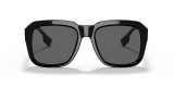 Burberry BE4350 387887 55 عینک آفتابی بربری 4350 مربعی 55 میلی متری عدسی دودی و فریم استلی مشکی| عینک نور