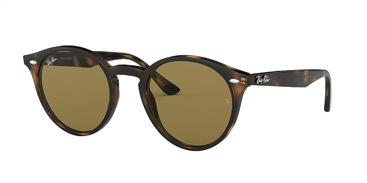 Ray-Ban RB2180 710/73 51 عینک آفتابی گرد ریبن قهوه ای هاوانا 