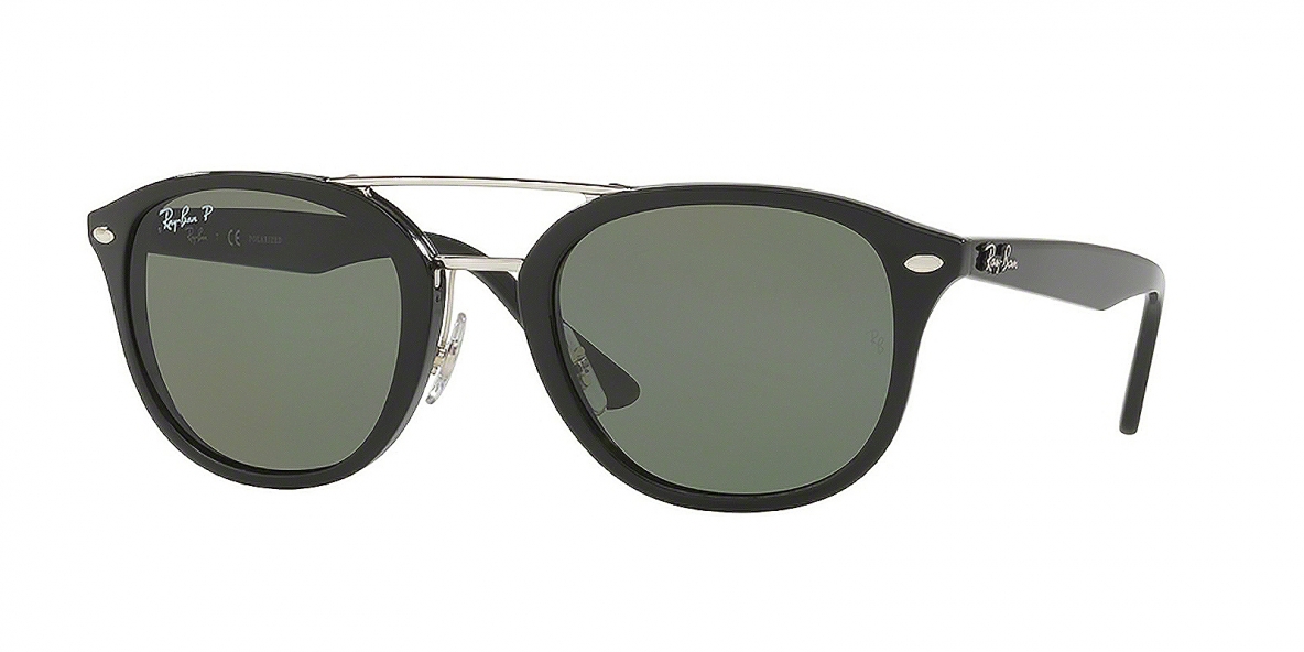 Ray-Ban 2183S 09019A 53 عینک آفتابی ریبن دو پل فلزی مشکی 