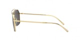 Dolce & Gabbana DG2250 126887 59 عینک آفتابی دولچه و گابانا 2250 مربعی 59 میلی متری عدسی دودی و فریم فلزی طلایی مشکی| عینک نور