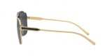 Dolce & Gabbana DG2256 133487 62 عینک آفتابی دولچه و گابانا 2256 مربعی 62 میلی متری عدسی دودی و فریم فلزی طلایی مشکی| عینک نور
