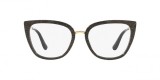 Dolce & Gabbana DG3314 3218 55 عینک طبی دولچه و گابانا 3314 گربه ای 55 میلی متری فریم نایلونی مشکی| عینک نور