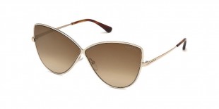 TomFord Sunglass 569 28G 65عینک آفتابی زنانه تام فورد گربه ای