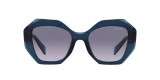 Prada PR16WS 08Q08I 53 عینک آفتابی پرادا 16 پروانه ای 53 میلی متری عدسی بنفش آبی و فریم نایلونی آبی| عینک نور
