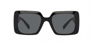 Versace Sunglass VE4405 GB1/87 54 عینک آفتابی ورساچه 4405 مستطیلی 54 میلی متری عدسی دودی و فریم نایلونی مشکی| عینک نور