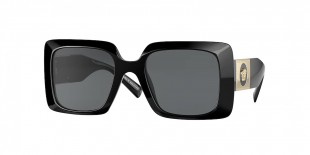 Versace Sunglass VE4405 GB1/87 54 عینک آفتابی ورساچه 4405 مستطیلی 54 میلی متری عدسی دودی و فریم نایلونی مشکی| عینک نور