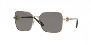 Versace VE2227 100287 59 عینک آفتابی ورساچه 2227 مربعی 59 میلی متری عدسی دودی و فریم فلزی طلایی| عینک نور