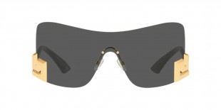 Versace VE2240 100287 40 عینک آفتابی ورساچه 2240 پیوسته 40 میلی متری عدسی دودی و فریم فلزی طلایی| عینک نور