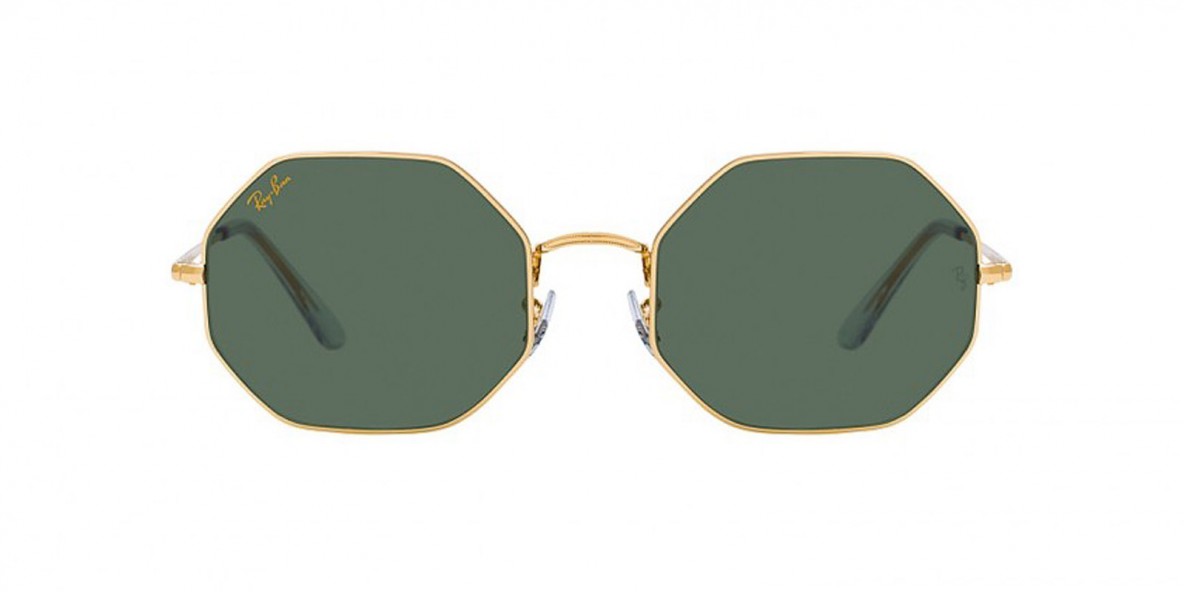 Ray Ban RB1972 919631 54 عینک آفتابی ریبن 1972 هشت ضلعی 54 میلی متری عدسی سبز و فریم فلزی طلایی| عینک نور