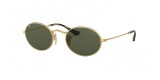Ray-Ban Sunglass 3547N 000001 51 عینک آفتابی ریبن بیضی مدل 3547 فریم طلایی فلزی با عدسی سبز مناسب خانم ها و آقایان