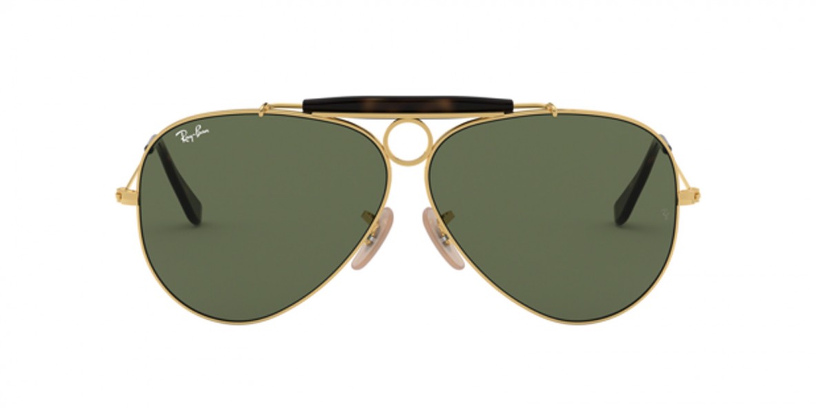 Ray-Ban 3138S 000181 62 عینک آفتابی زنانه مردانه ریبن خلبانی