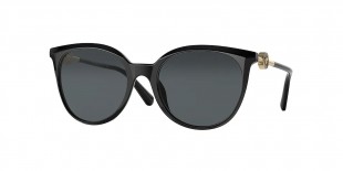 Versace VE4404 GB1/87 55 عینک آفتابی ورساچه 4404 گرد 55 میلی متری عدسی دودی و فریم نایلونی مشکی| عینک نور