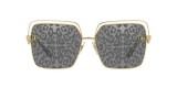 DG DG2268 02/P 59 عینک آفتابی دی اند جی 2268 مربعی 59 میلی متری عدسی دودی و فریم فلزی طلایی| عینک نور