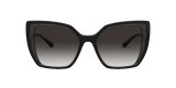 Dolce & Gabbana DG6138 32468G 55 عینک آفتابی دولچه و گابانا 6138 مربعی 55 میلی متری عدسی دودی و فریم نایلونی مشکی| عینک نور