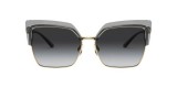Dolce & Gabbana DG6126 31608G 60 عینک آفتابی دولچه و گابانا 6126 مربعی 60 میلی متری عدسی دودی و فریم نایلونی دودی| عینک نور