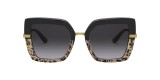 Dolce & Gabbana DG4373 32448G 54 عینک آفتابی دولچه و گابانا 4373 مربعی 54 میلی متری عدسی دودی و فریم نایلونی مشکی| عینک نور