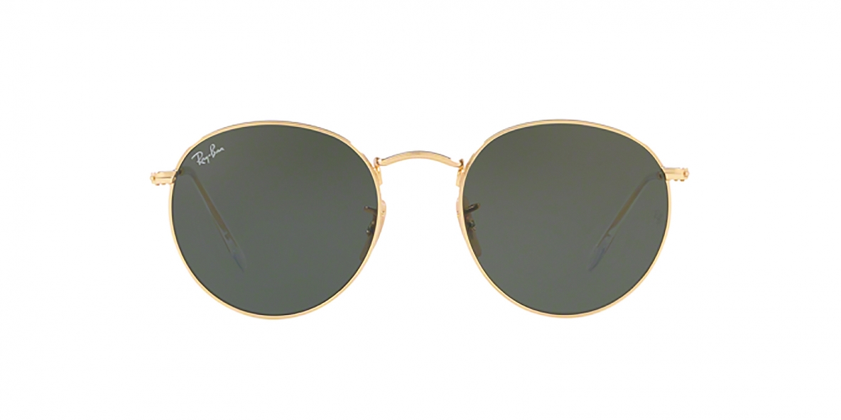 Ray-Ban 3447S 000001 50 عینک آفتابی گرد ریبن با فرم طلایی