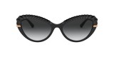 Dolce & Gabbana DG6133 501/8G 55 عینک آفتابی دولچه و گابانا 6133 گربه ای 55 میلی متری عدسی دودی و فریم نایلونی مشکی| عینک نور