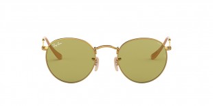 Ray-Ban 3447S 90644C 53 عینک آفتابی گرد طلایی فتوکرومیک ریبن 