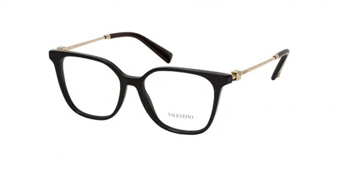 Valentino VA3055 5001 54 عینک طبی ولنتینو 3055 مربعی 54 میلی متری و فریم نایلونی مشکی| عینک نور