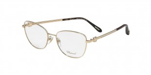 Chopard Optic VCHF17S 08FC 54عینک طبی شوپارد 17 گربه ای 54 میلی متری و فریم فلزی طلایی| عینک نور