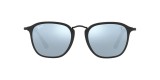 RayBan RB2448NM F60230 51عینک آفتابی ریبن 2448 مربعی 51 میلی متری عدسی نقره ای و فریم نایلونی مشکی| عینک نور