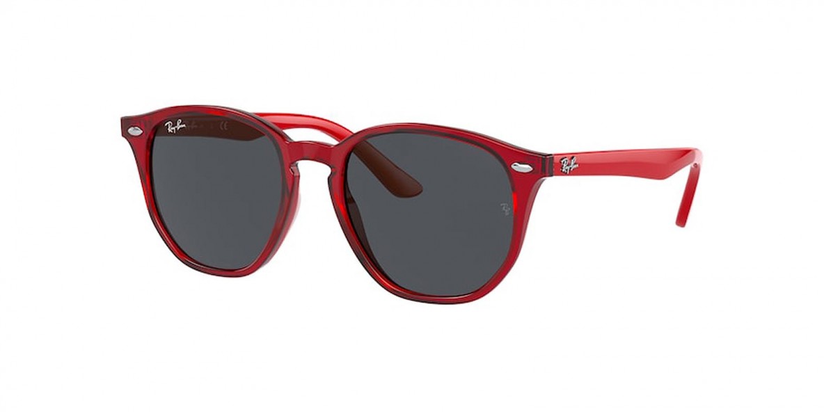 RayBan RB9070S 707787 46عینک آفتابی ریبن 4237 گرد 46 میلی متری عدسی دودی و فریم نایلونی قرمز| عینک نور