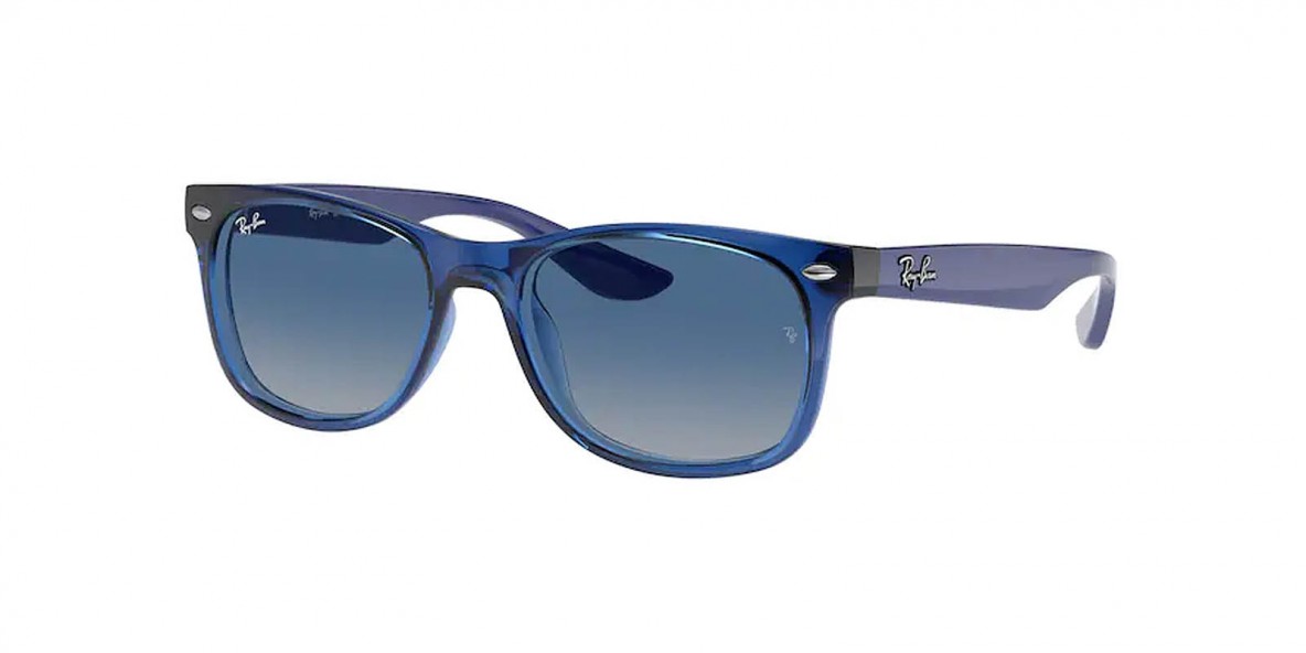 RayBan RB9052S 70624L 48عینک آفتابی ریبن 9052 مربعی 48 میلی متری عدسی دودی آبی و فریم نیو ویفرر آبی| عینک نور