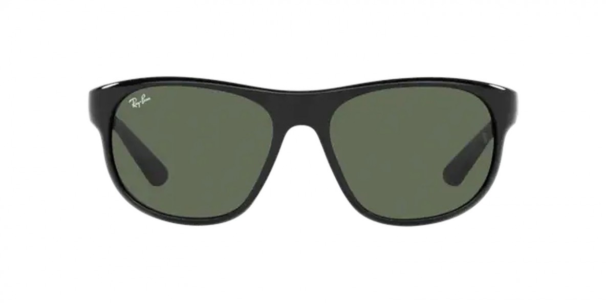 RayBan RB4351 601/71 59عینک آفتابی ریبن 4351 مستطیلی 59 میلی متری عدسی سبز و فریم نایلونی مشکی| عینک نور