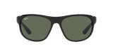 RayBan RB4351 601/71 59عینک آفتابی ریبن 4351 مستطیلی 59 میلی متری عدسی سبز و فریم نایلونی مشکی| عینک نور