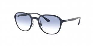 RayBan RB4341 633119 51عینک آفتابی ریبن 4341 مربعی 51 میلی متری عدسی ابی و فریم نایلونی آبی| عینک نور