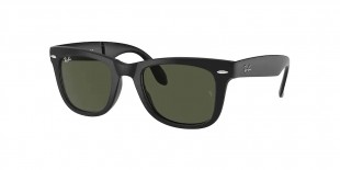 RayBan RB4105 601S 50عینک آفتابی ریبن 4105 مربعی 50 میلی متری عدسی سبز و فریم نایلونی مشکی| عینک نور