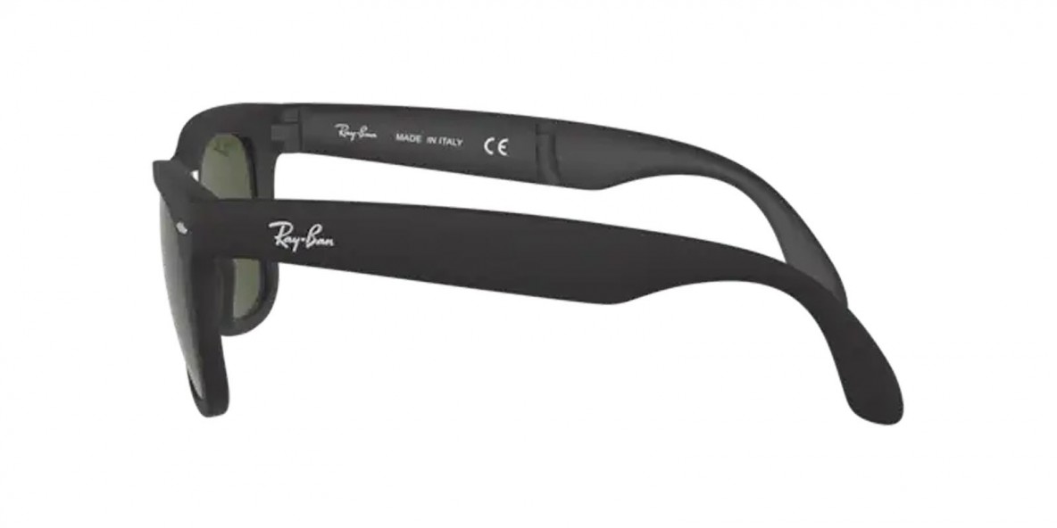 RayBan RB4105 601S 50عینک آفتابی ریبن 4105 مربعی 50 میلی متری عدسی سبز و فریم نایلونی مشکی| عینک نور