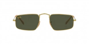 RayBan RB3957 919631 49عینک آفتابی ریبن 3957 مستطیلی 49 میلی متری عدسی سبز و فریم جولی طلایی| عینک نور