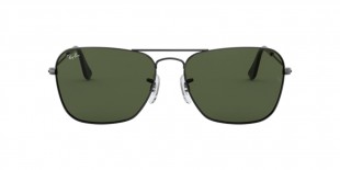 RayBan RB3136 004 58عینک آفتابی ریبن 3136 مربعی58 میلی متری عدسی سبز جی 15 و فریم فلزی نوک مدادی| عینک نور