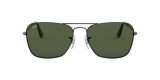 RayBan RB3136 004 58عینک آفتابی ریبن 3136 مربعی58 میلی متری عدسی سبز جی 15 و فریم فلزی نوک مدادی| عینک نور