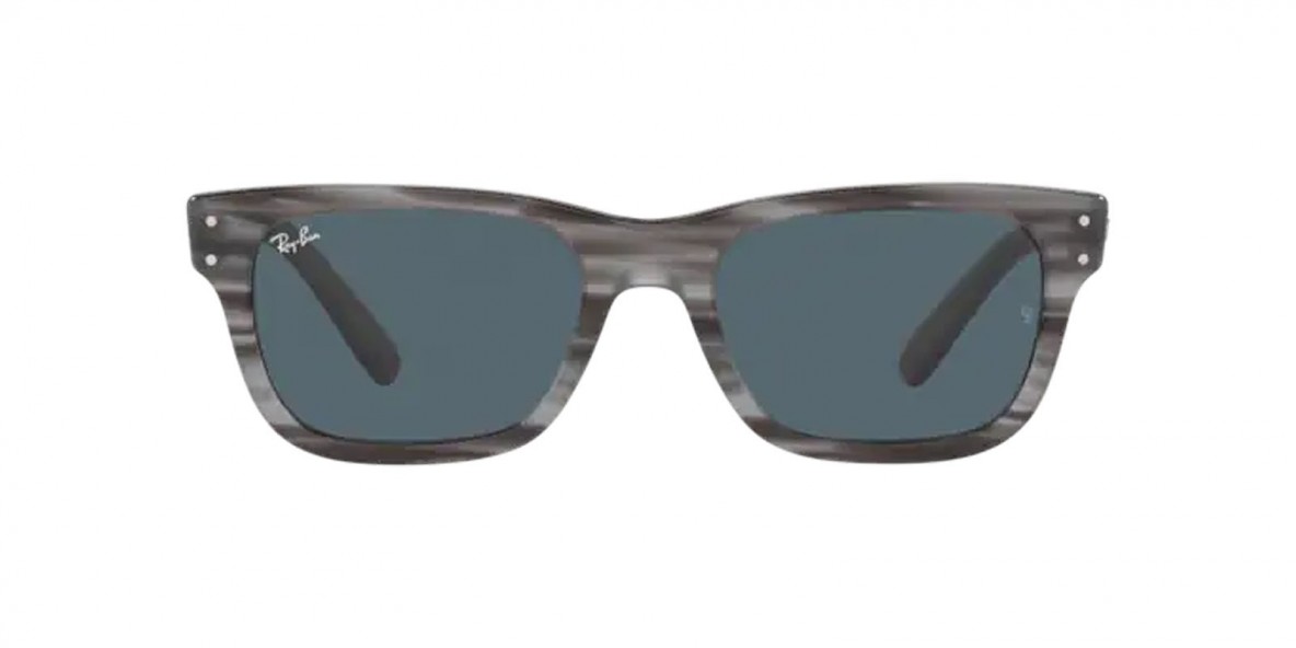 RayBan RB2283 1314R5 55عینک آفتابی ریبن 2283 مستطیلی 55 میلی متری عدسی آبی و فریم مستربربانک دودی| عینک نور