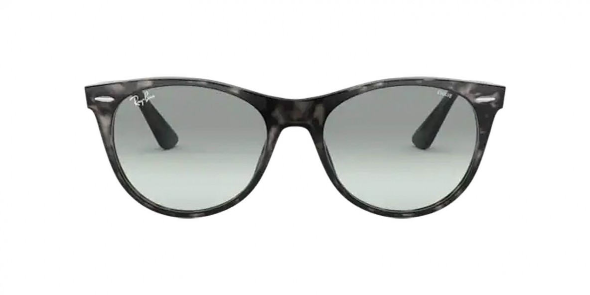 RayBan RB2185 1250AD 55عینک آفتابی ریبن 2185 گرد 55 میلی متری عدسی آبی فتوکروم و فریم نایلونی نوک مدادی| عینک نور