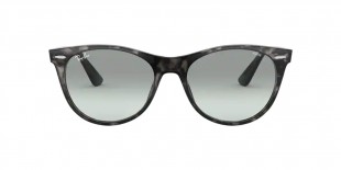 RayBan RB2185 1250AD 55عینک آفتابی ریبن 2185 گرد 55 میلی متری عدسی آبی فتوکروم و فریم نایلونی نوک مدادی| عینک نور