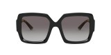 Prada PR21XS 1AB0A7 54 عینک آفتابی پرادا 21 مربعی 54 میلی متری عدسی دودی و فریم نایلونی مشکی| عینک نور