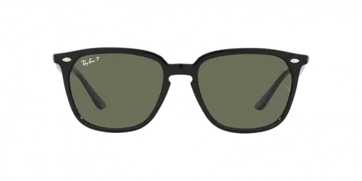 RayBan RB4362 601/9A 55عینک آفتابی ریبن 4362 مربعی 55 میلی متری عدسی سبز و فریم نایلونی مشکی| عینک نور