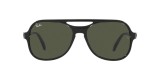 RayBan RB4357 654531 58عینک آفتابی ریبن 4357 خلبانی 58 میلی متری عدسی سبز و فریم پاورهرن مشکی| عینک نور