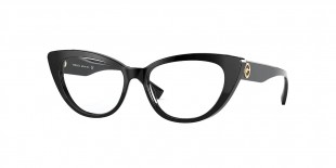 Versace Optic VE3286 GB1 54عینک طبی ورساچه 3286 گربه ای 54 میلی متری و فریم نایلونی مشکی| عینک نور