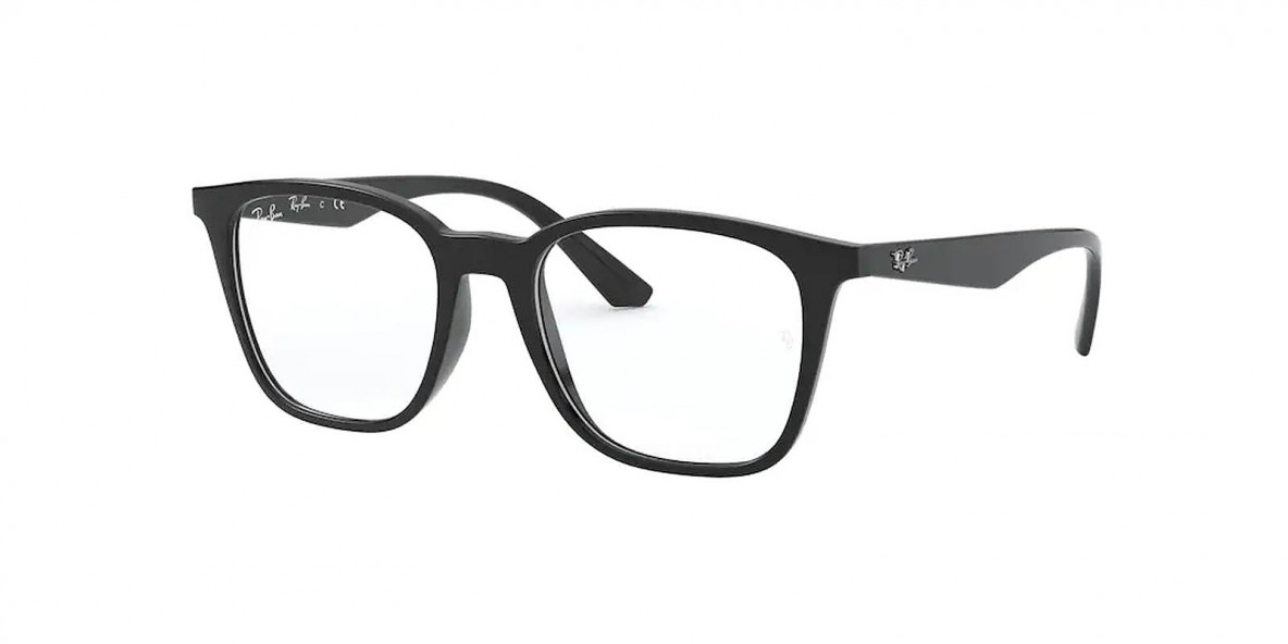 RayBan Optic RB7177 2000 51عینک طبی ریبن 7177 مربعی 51 میلی متری و فریم نایلونی مشکی| عینک نور