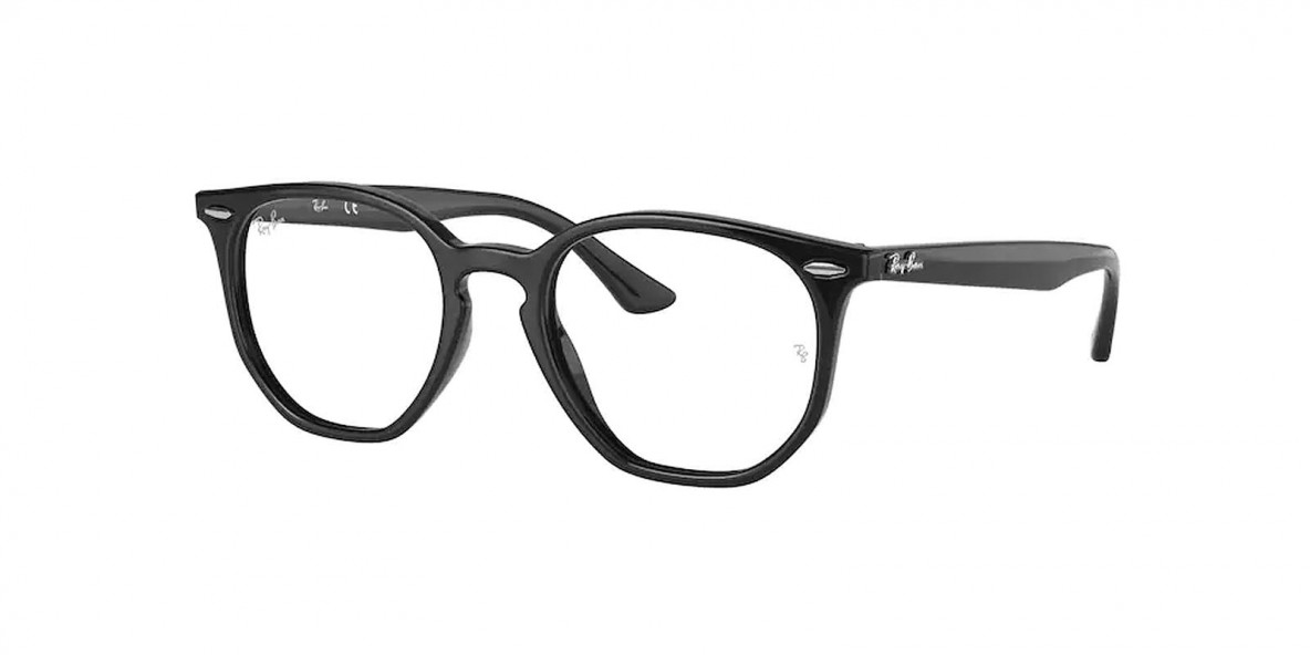 RayBan Optic RB7151 2000 52عینک طبی ریبن 7151 گرد 52 میلی متری و فریم نایلونی مشکی| عینک نور