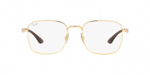 RayBan Optic RB6469 2500 52عینک طبی ریبن 6469 مربعی 52 میلی متری و فریم فلزی طلایی| عینک نور